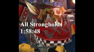 Speedrun Warhammer 40000: DoW Soulstorm WR (All strongholds% Orks) - 1:58:48