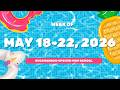 May 18-22, 2026 Announcements