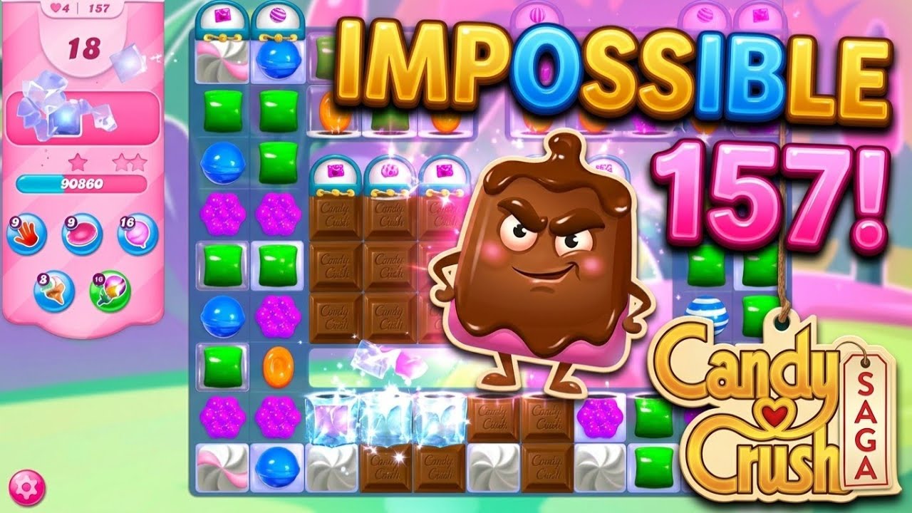 Səviyyə 157 | Candy Crush Saga | Həll, Oynanış, Şərh olmadan üçün video şəkili