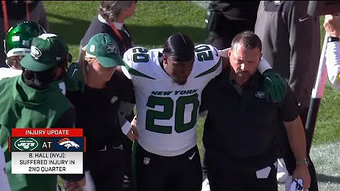 Breece Hall SCARY INJURY | SUFFERS TORN ACL | NY Jets Rookie Injured vs Denver Broncos