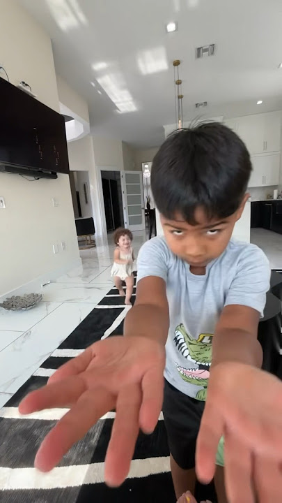 Adopted daughter babysits kids for the first time #shorts