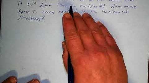 Trig Vectors - Resolving Vectors into Horizontal and Vertical Components