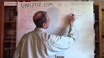 Unizor - Geometry3D - Lines and Planes - Two Parallel and Transversal Planes