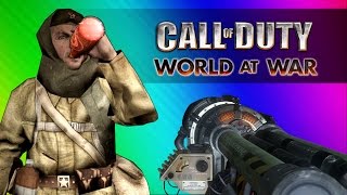 Get to the Chopper! (Call of Duty WaW Zombies Custom Maps, Mods, & Funny Moments)