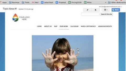 Google Sites File Cabinet Page