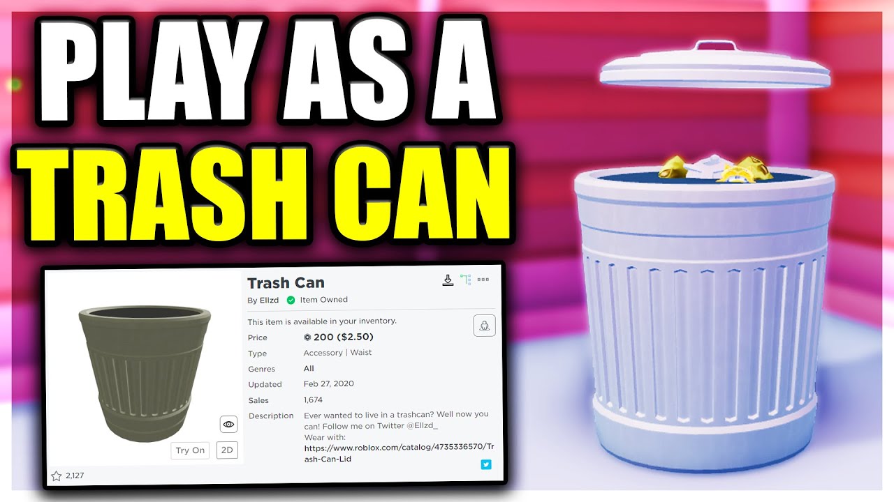 How To Play As A Trash Can In Jailbreak Roblox Youtube