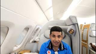 Emirates Airbus A380 First Class ( BOM - DXB ) ( EK 501 )