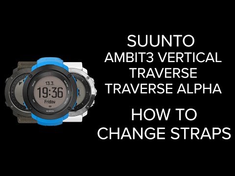 Suunto Ambit3 Vertical, Suunto Traverse and Traverse Alpha - How to change straps