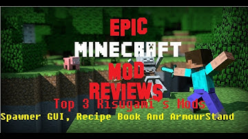 Epic Minecraft Mod Reviews! - Armour Stand, Spawner GUI, And Recipe Book Mod!!
