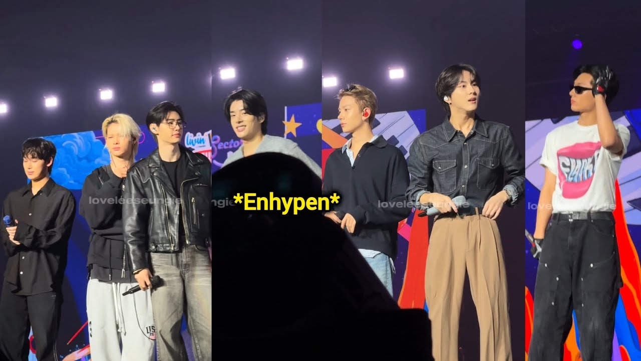 Enhypen Soundcheck for Sector K- Livin Fest Day 2 in Jakarta, Indonesia today