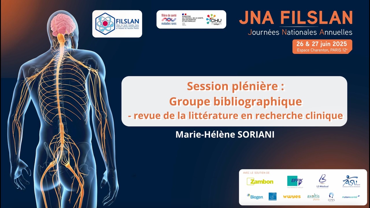 JNA 2025 - Actualités bibliographiques : revue de la littérature en recherche clinique - Dr SORIANI