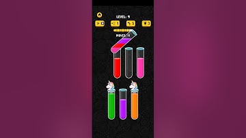 color water sort 3d level 9 gameplay walkthrough solution