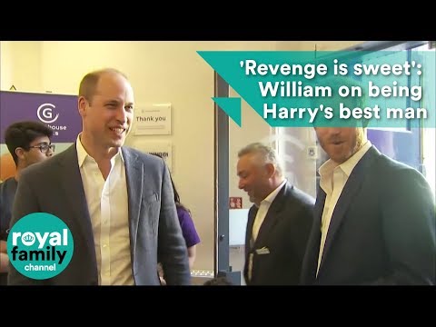 ‘Revenge is sweet’: Prince William on being Prince Harry’s best man