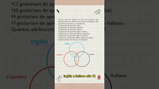 Aprenda a resolver Diagrama de Venn com 3 elementos #matemática #matematicaenem #dicasdematematica