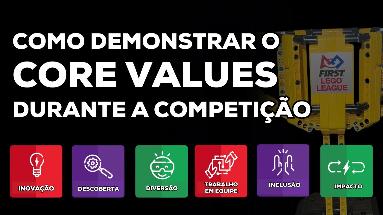 COMO DEMONSTRAR O CORE VALUES DURANTE A COMPETIÇÃO | FIRST LEGO LEAGUE | COMPETIÇÃO DE ROBÓTICA LEGO