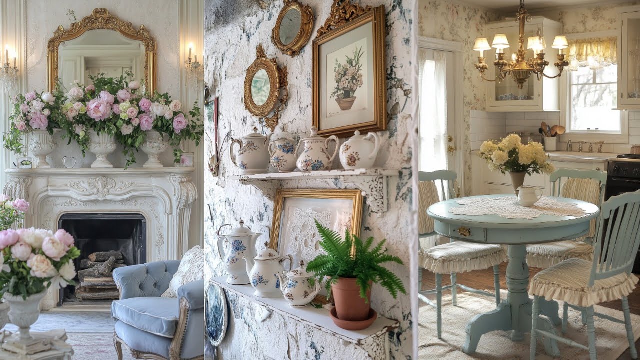 VICTORIAN ERA LOOK: Interior Styling Ideas with Lace, Roses & Old World Cottage Elegance HOME DECOR