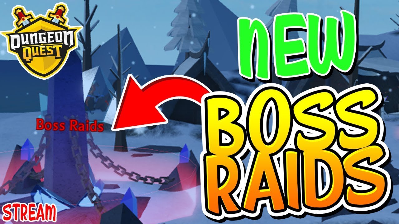 New Boss Raids In Dungeon Quest Live Roblox Youtube - new boss raids in dungeon quest roblox dungeon quest update youtube