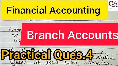 Branch Accounts | Financial Accounting | Branch Accounts Bcom 1st Year | Debtors Account