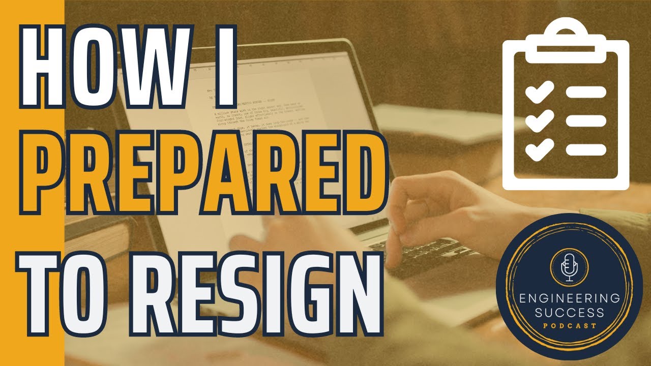 How I Prepared to Resign from my Engineering Job - YouTube