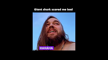 Giant shark hits my kayak. #funny #comedy #viral #trending #shorts