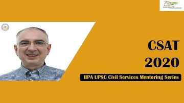 IIPA UPSC CSE- CSAT 2020