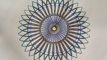 Simple spirograph design drawing video #spirograph #drawing