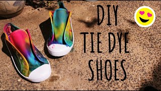 Rainbow Tie Dye Shoes DIY