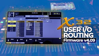 USER Input and Output Routing on Behringer X32