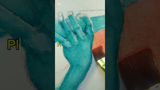 Painting With Complementary Colors🎨 #painting #art #watercolor #colors