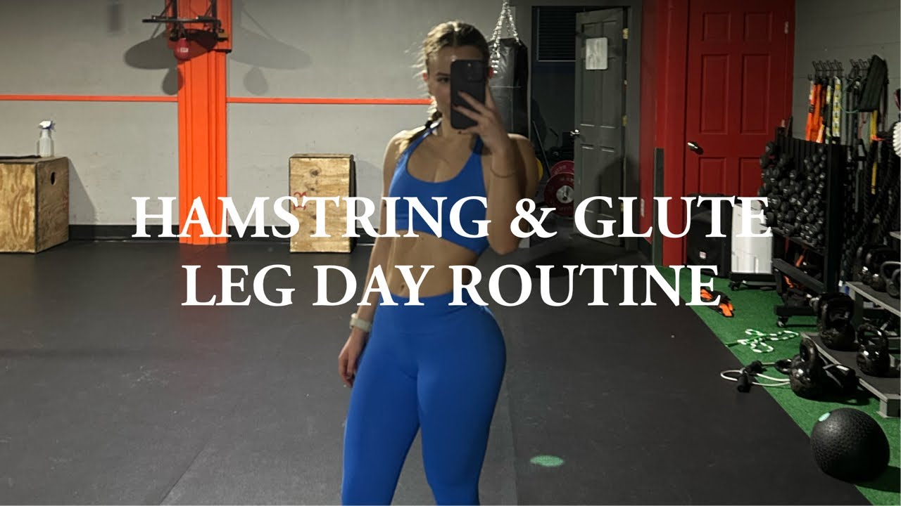 HOW TO GROW YOUR GLUTES AND HAMSTRINGS LEG DAY ROUTINE - YouTube