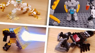 [LEGO Mini Robot Film] LEGO Transformers and Combiners Mech stop motion animation compilation 3