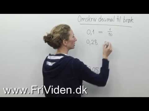 Video: Hvordan forklarer du en desimal til en brøk?