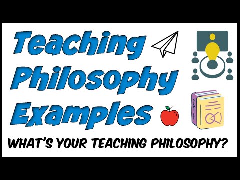 Teaching Philosophy Examples