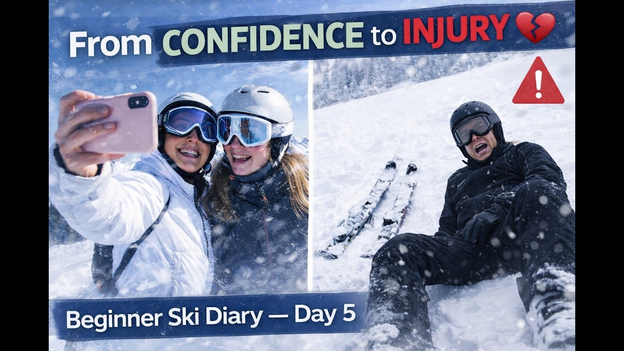 We Got Confident… Then Someone Got Hurt (Beginner Ski Day 5)