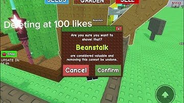 Deleting my beanstalk at 100 likes