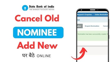 SBI Nominee Cancel and Add Kare | How to Cancel old Nominee  and Add New  | SBI Online Nominee