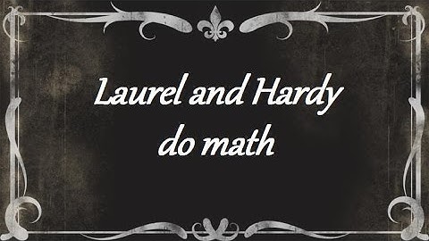 Christoffel symbol -- Laurel & Hardy style