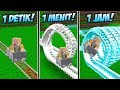 ROLLERCOASTER 1 DETIK VS 1 MENIT VS 10 MENIT DI MINECRAFT!