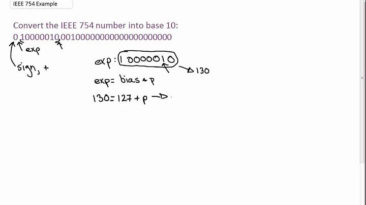 Example: IEEE 754 (32-Bit) to Decimal