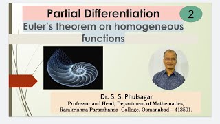 Partial Differentiation: Euler’s theorem on homogeneous functions. Lect. 2.