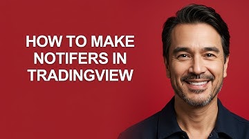 How to Make Notifers In Tradingview - KevinHowTo