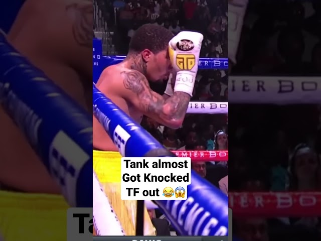 Gervonte tank Davis almost get knocked out #moments #video #sports class=