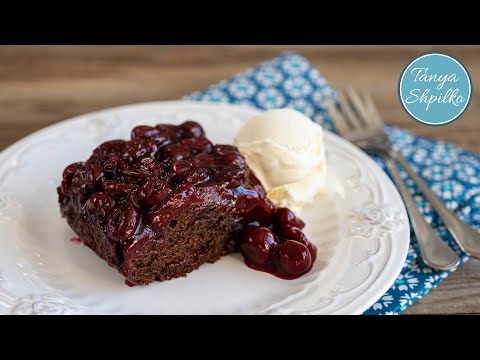 Без Яиц и Молочных Продуктов! | Шоколадный Пирог с Вишней | Chocolate Cherry Upside-Down Cake