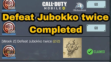 How to Defeat Jubokko twice in Zombies Mode | How to Get Jubokko Boss in 5 Step Cod Mobile