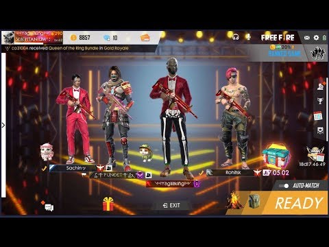 FREEFIRE RANKED GAMEPLAY LIVE II   II TEAM - TITANIUM - YouTube