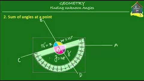Singapore Math, Grade 5 / Primary 5: Geometry - Finding unknown angles