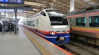 E653系H202編成 特急しらゆき 新潟駅発車シーン