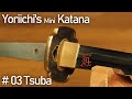 継国縁壱のミニチュア日輪刀を作ってみた。# 03鍔＆切羽 / Making Yoriichi&#39;s Mini Katana from [Demon Slayer] # 03 Tsuba &amp; Seppa