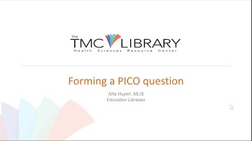 How to form a PICO question