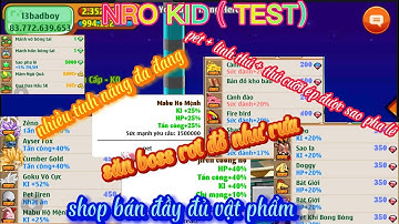 NGỌC RỒNG LẬU MỚI / NRO kid đang test shop bán nhiều vật phẩm ct mới + tính năng vô đa dạng độc lạ